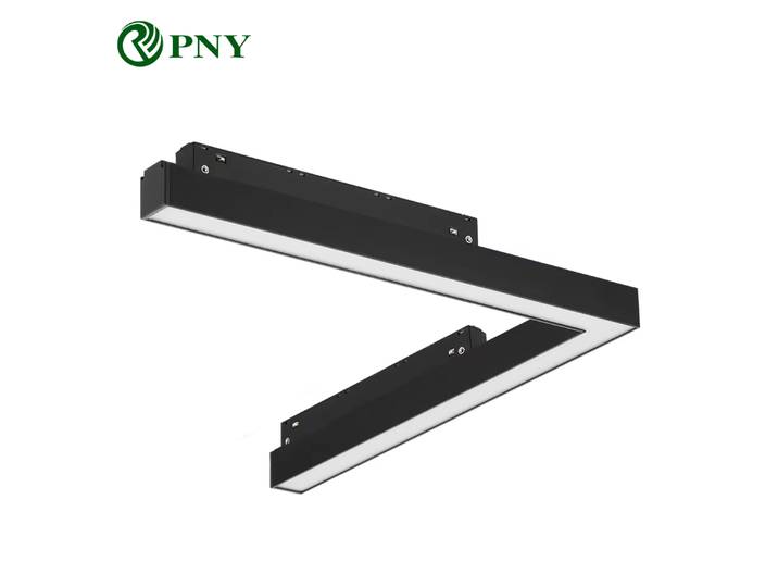 Lumière de piste magnétique LED PNY, projecteur d'angle, 48V, DALI, dimmable, Tuya Zigbee, gradation, maison intelligente, lampe d'angle magnétique encastrée
