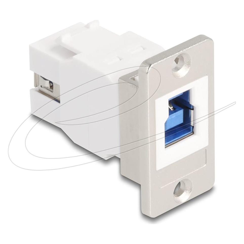Delock Panel Mount USB 5 Gbps Typ-B Buchse zu USB Typ-A Buch (USB 2.0) (67337)