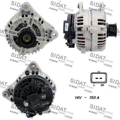 SIDAT A12BH0145 Lichtmaschine Generator LiMa 150A 12V für OPEL Vivaro A Kastenwagen (X83) Vivaro A Combi (X83) Movano Kastenwagen (X70) Movano Bus