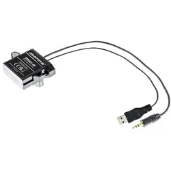 Ampire Bluetooth Audio Empfänger mit 3.5mm Klinkenstecker, USB-A (Empfänger), Bluetooth Adapter, Schwarz