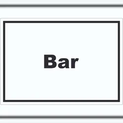 HB-Druck Bar Aufkleber mit Text Pub Kneipe waagerecht A6 (105x148mm)