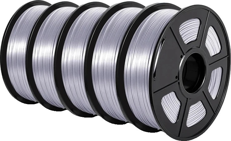 JAYO PLA+ Silk filament, diameter 1,75 mm, 5,5 kg, zilver