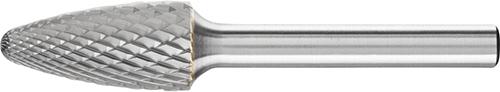 PFERD Hartmetall-Frässtift mit 6-mm-Schaft, Rundbogenform RBF (Baumform), Zahnung 4
