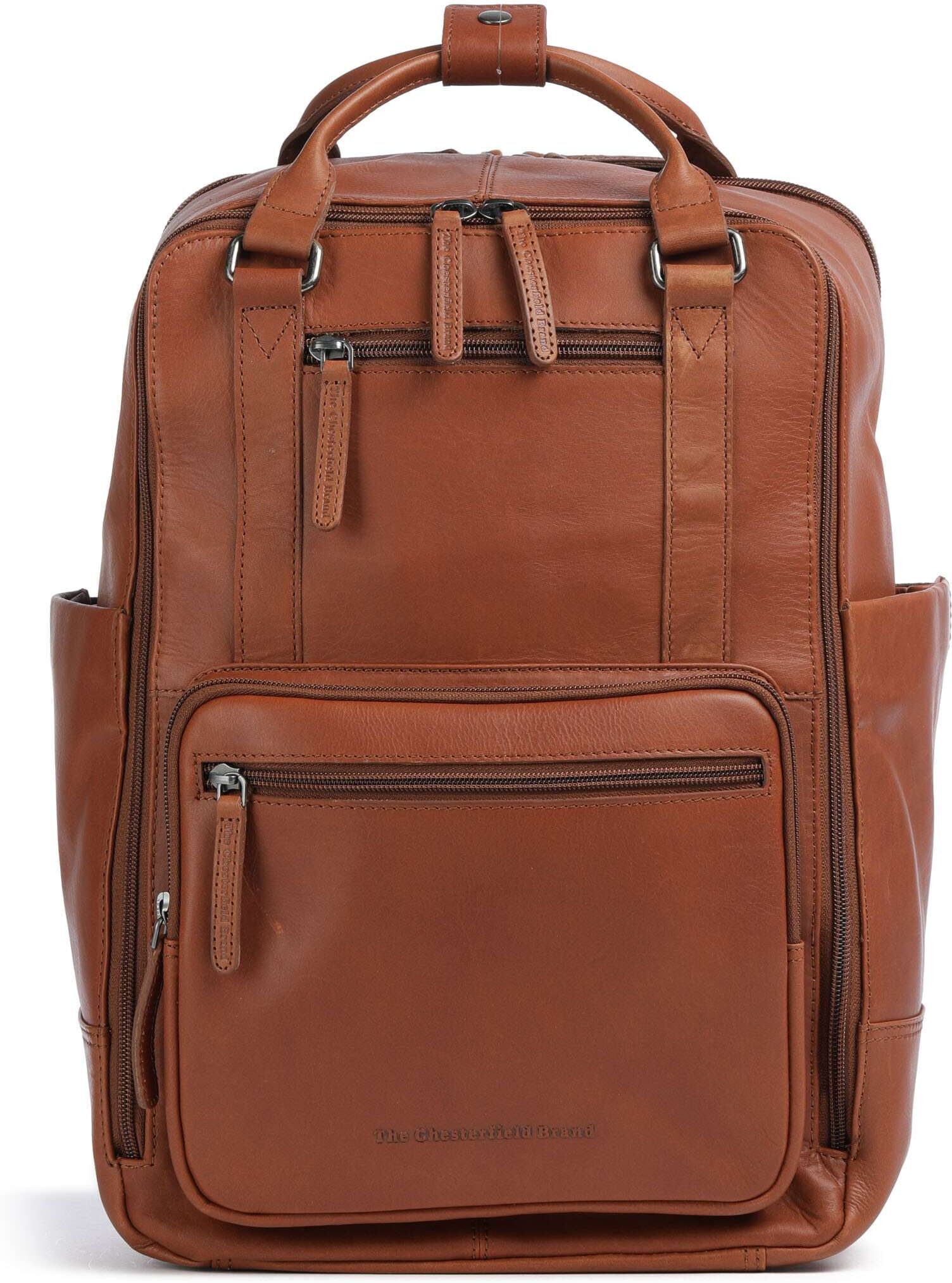 The Chesterfield Brand Wax Pull Up Cow Calden Rucksack aus Leder, braun