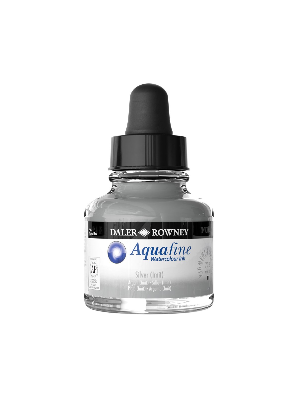 Daler-Rowney Aquafine 29.5 ml Ink Silver (Imit)