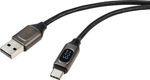 Renkforce USB-Kabel USB 2.0 USB-A Stecker, USB-C Stecker 0.50m Silber (metallic) RF-6249500