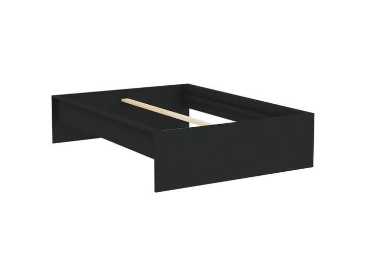 Hom`in Bettrahmen, Anthrazit, Holzwerkstoff, 140x200 cm, in verschiedenen Holzdekoren erhältlich, In verschiedenen Grössen erhältlich, Schlafzimmer, Bett, Bettgestelle- Einzelteile, Bettrahmen