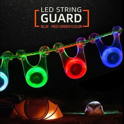 Uplifted Goods Waterproof LED Tent Rope Safety Lights 10pcs Green