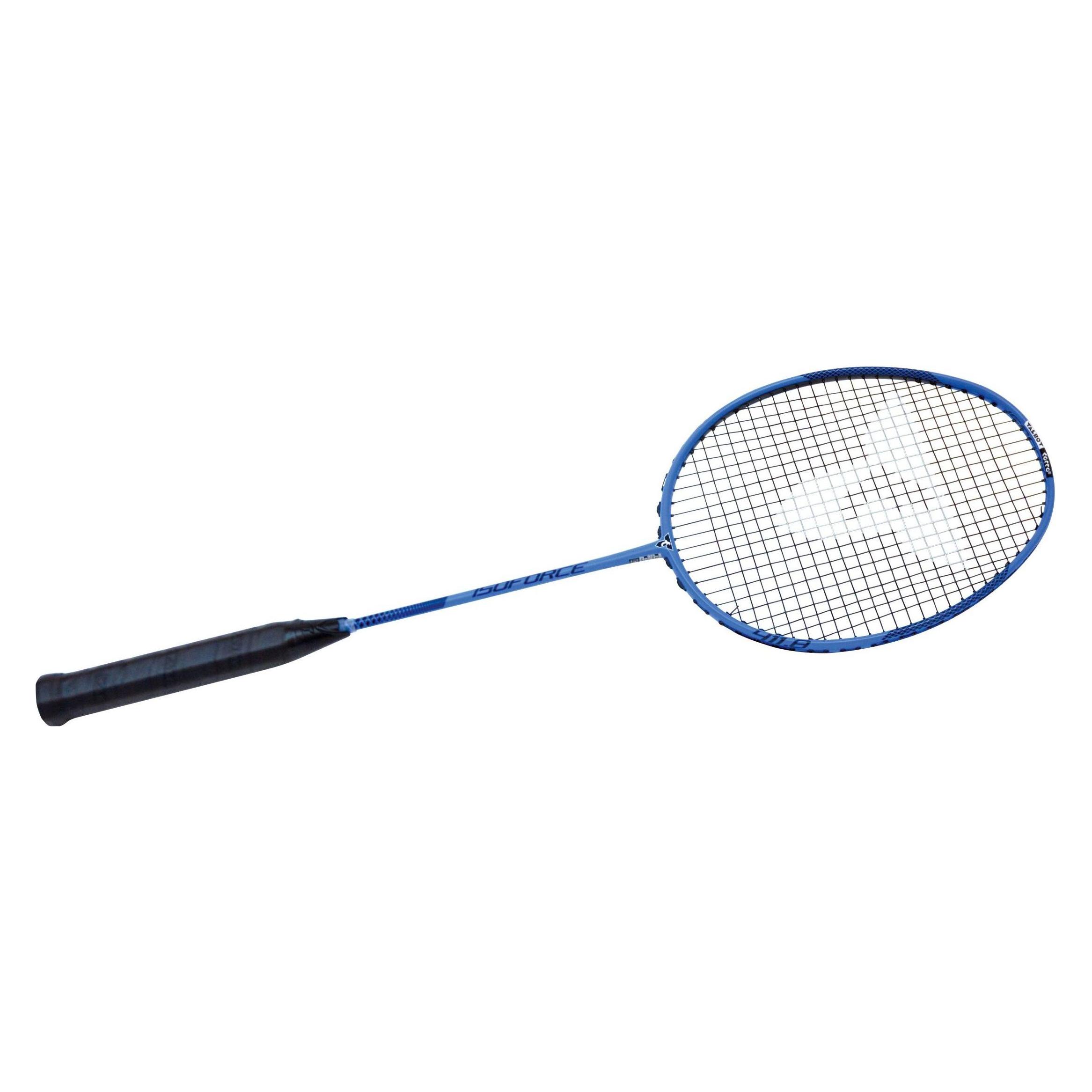 Talbot Torro Badmintonschläger Isoforce 411.8, blau Allround-Racket, aus 100% Graphit, Gewicht: 87 g bespannt (Bespannt) (439561)