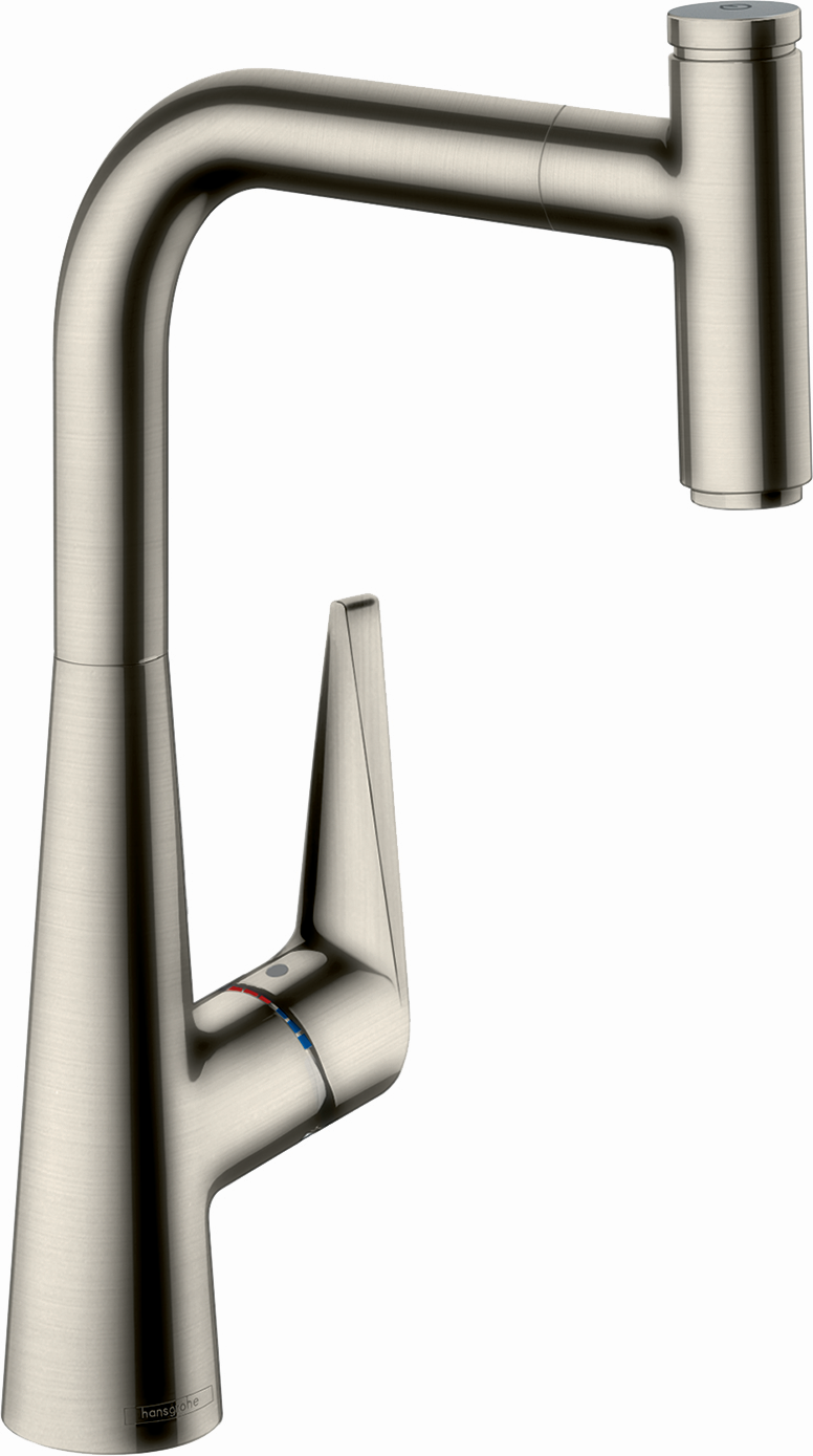 Hansgrohe Talis Select S M5115-H300 mélangeur de cuisine 73853800, optique Inox , bec extractible, sBox