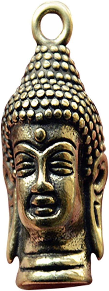 Koperen Boeddha Sculptuur - Klein Koperkleurig Standbeeld voor Tafeldecoratie