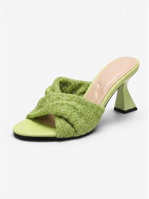 LightInthebox Women's Green High Heel Sandals - Open Toe, Elegant for Garden Wedding Guests