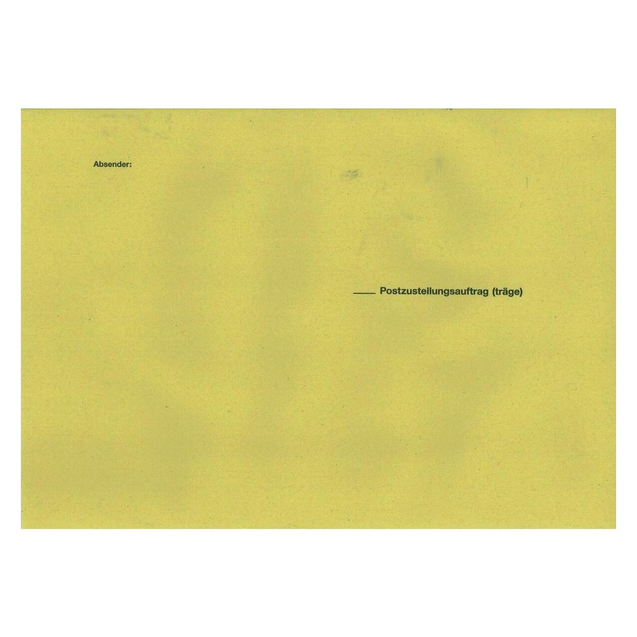 Rnk Verlag Zustellungsumschlag, DIN B4, ohne Fenster, gelb (B4, 50x) (2049/50)