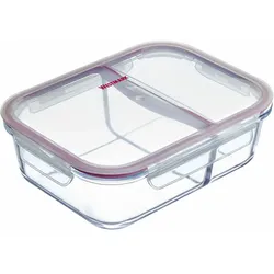 Westmark Glas-Frischhaltedose 570 ml, mit 2 separaten Fächern, 234722E1