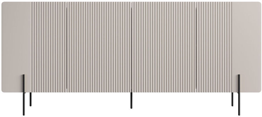 Corrigan Studio Oteri 200 cm W Sideboard Black/Beige 87cm H X 200cm W X 42cm D
