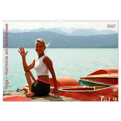 Yoga – Harmonie am Walchensee (Wandkalender 2027 DIN A3 quer), CALVENDO Monatskalender