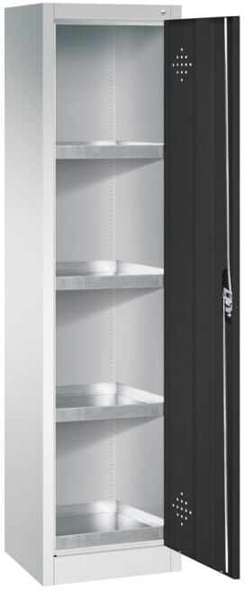 C+P Armoire environnementale Acurado, 1950x502x500mm, 7035/7016 ; C + P Möbelsysteme (8901-315 S10189)