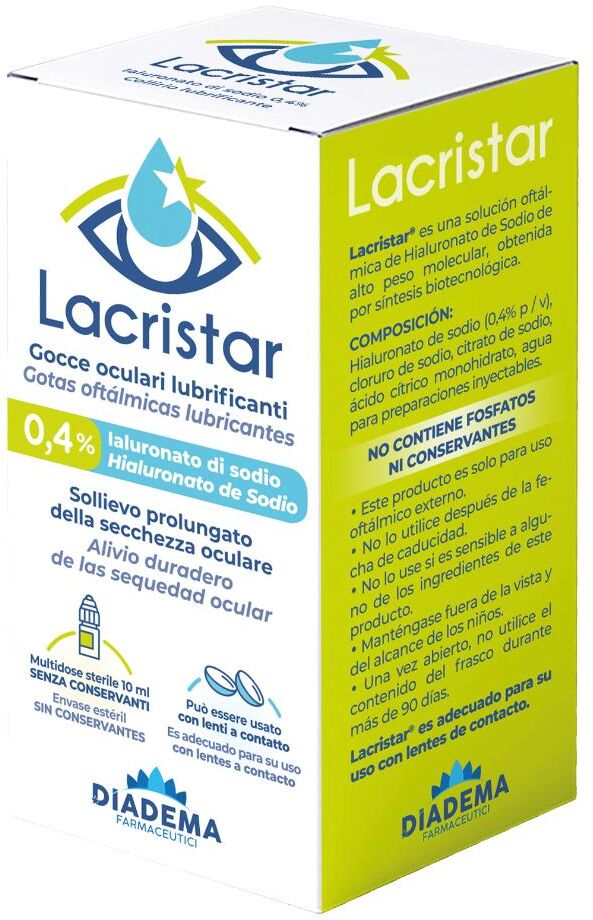 DIADEMA FARMACEUTICI Srl Lacristar Soluzione Oftalmica, 10 ml