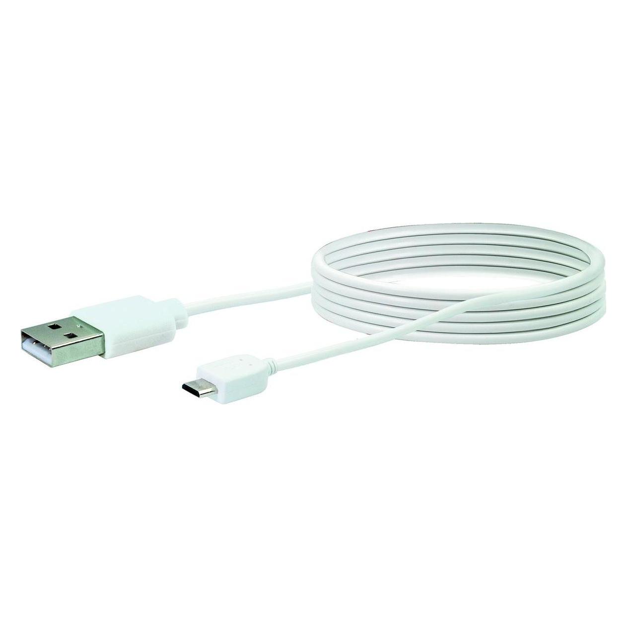Schwaiger LK200M532 2m USB A Micro-USB A Weiss USB Kabel (2 m, USB 2.0) (LK200M532)
