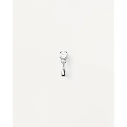 PD PAOLA - OHRRINGE - SINGLE STUD - WATER - silver