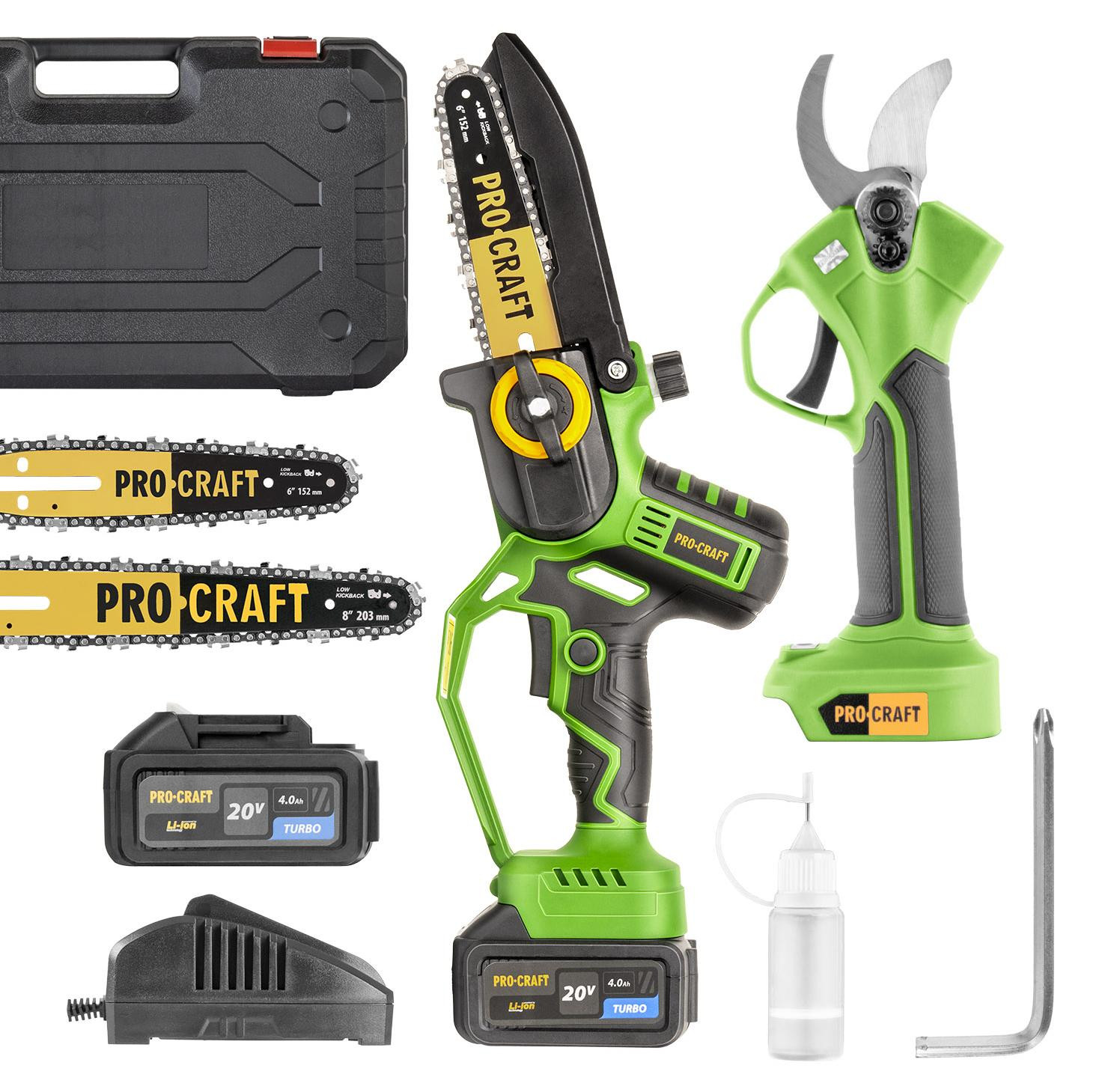 Procraft Set met Handzaag PKA32Li en Snoeischaar ES22Libb