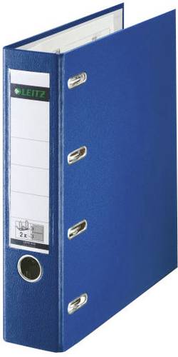 Leitz Doppelordner 10120035 2xDIN A5 quer 75mm PP blau
