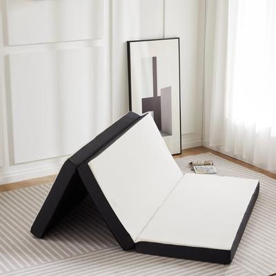 Uplifted Finds JHK Three Fold Portable Floor Bed Mattress Certified By CertiPUR US For Travel Camping Yoga 4 In Single
