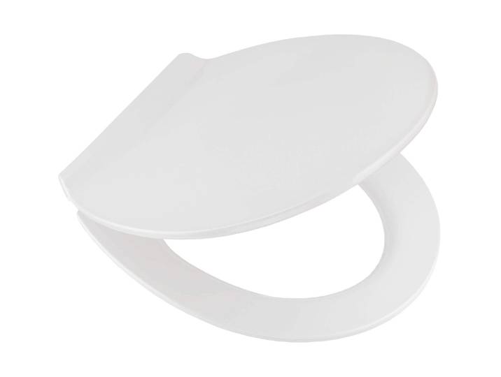 WC-Sitz KLEINE WOLKE Alley , weiss (weiß), B:37cm H:5cm L:45cm, Duroplast, WC-Sitze, WC-Sitz, mit Absenkautomatik
