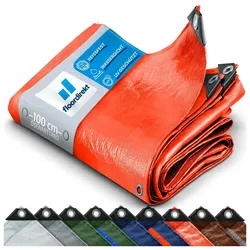floordirekt Abdeckplane   140 g/m2   Orange