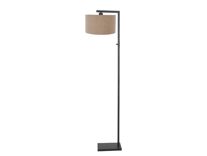 Lampadaire Stang 1 ampoule - Type A Ø 35cm Noir/Beige Velours E27