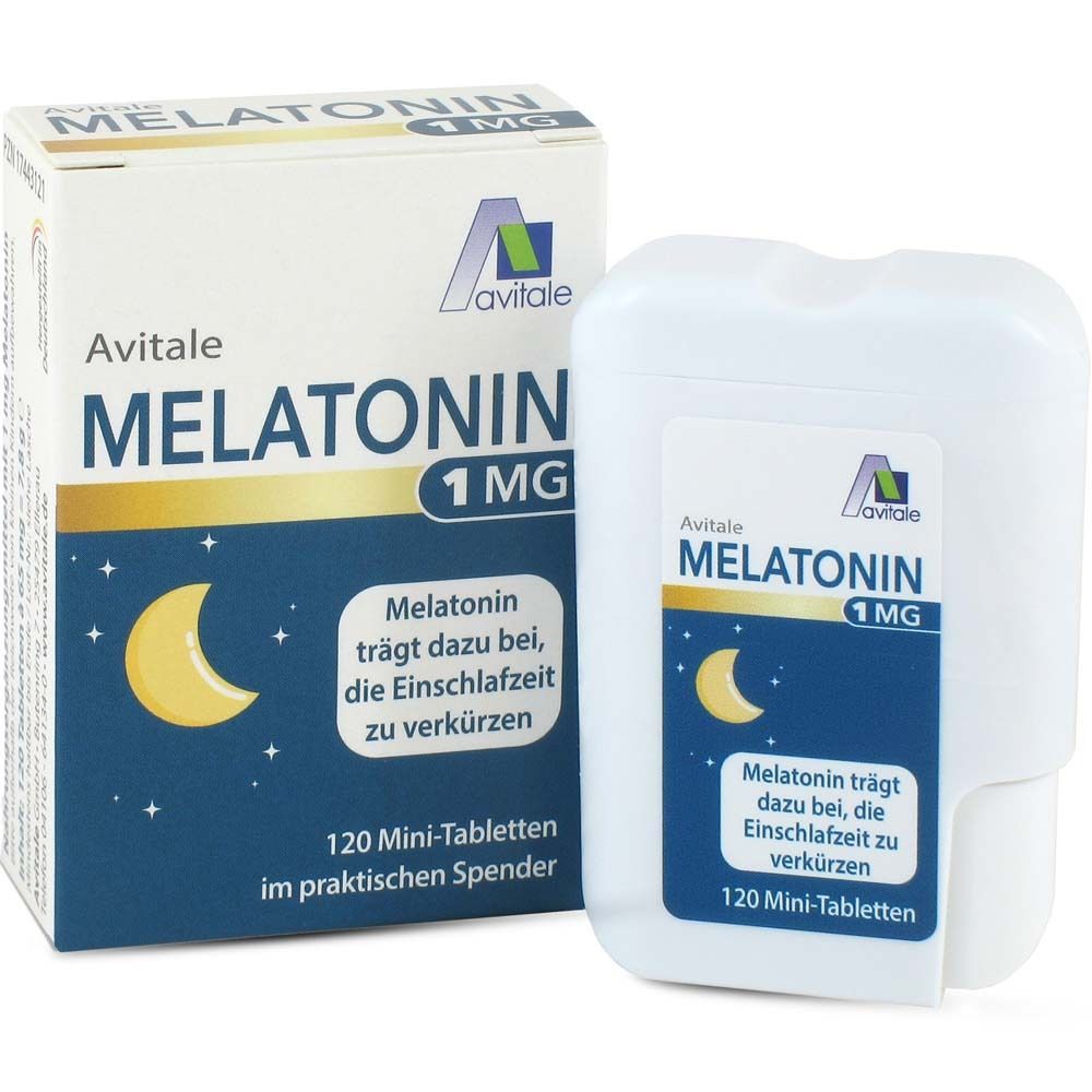 Melatonin 1 mg Mini-Tabletten im Spender 120 St Tabletten