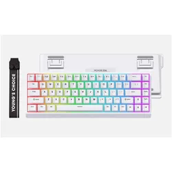 Mchose Ace 68 (US, Kabelgebunden), Tastatur, Weiss