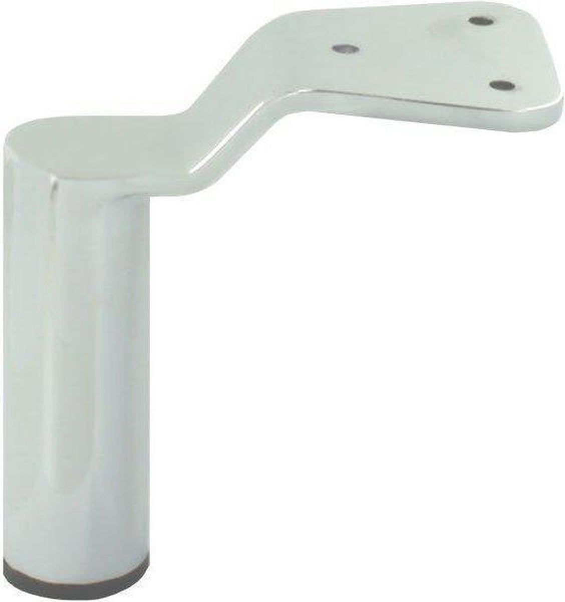 Stalen meubelpoot chroom rond ø 3,8 cm en hoogte 14 cm