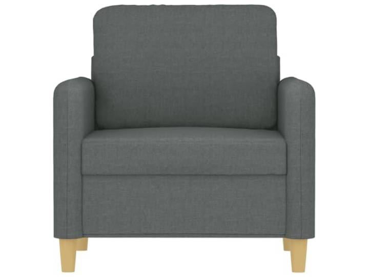 KTHLBRH Sessel dunkelgrau 60 cm aus Stoff Moderner Relaxsessel, Metallgestell, Schaumstoff, 110 kg, für Wohnzimmer