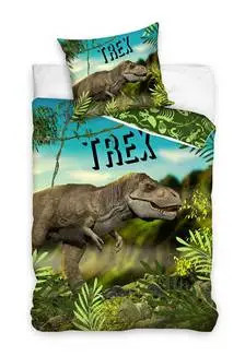 DREAMEE Dekbedovertrek T-Rex 140 x 200 cm
