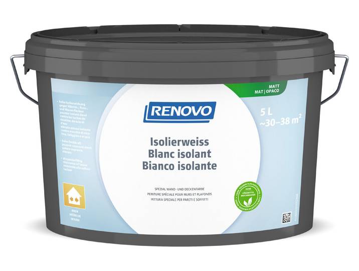 Renovo Spezialfarbe Isolierweiss 5 l Matt