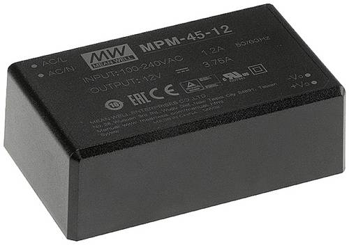 MEAN WELL MPM-45-48 AC/DC-Printnetzteil 48 V/DC 45.1W