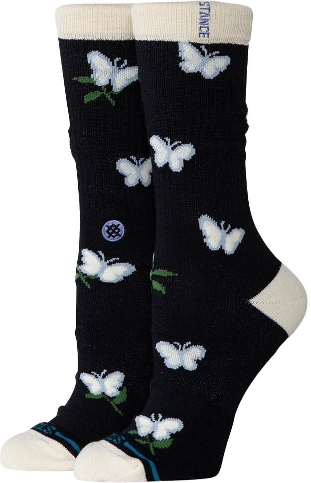 Stance  - Women Crew Sock Meadows Crew Black - S - Chaussettes