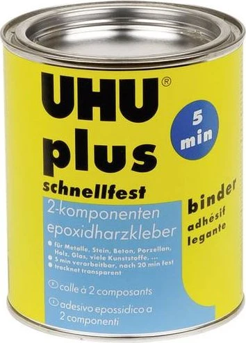 UHU PLUS SCHNELLFEST Binder 2 Komponenten-Kleber 855,0 g, 1 St.