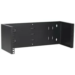 Dsit 4 HE, 19” Montagerahmen für Wandbefestigungen ohne Schaniere, Serverschrank Zubehör, Schwarz