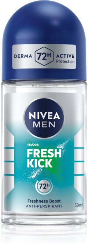 NIVEA MEN Fresh Kick anti-transpirant roll-on pour homme 50 ml