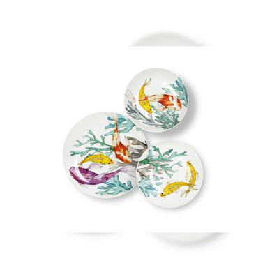 Excelsa 18-Teiliges Geschirrset Hokkaido Porzellan Bunt