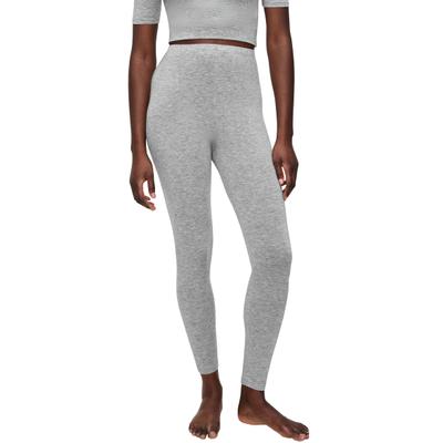 Leggings TRIUMPH "Beauty Layers Leggings Wool", Damen, Gr. S, N-Gr, grau (medium grau melange), Single Jersey, Obermaterial: 100% Wolle, meliert, bequem lang, Hosen Leggings, Reine Wolle, wärmend