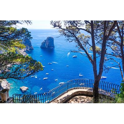 Papermoon "CAPRI-INSEL STRAND KLIPPEN KÜSTE BLUME GEBIRGE TERRASSE"