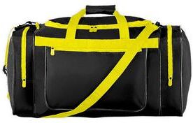 Augusta Sportswear 511 Gear Bag in Black/Power Yellow size ONE   PVC