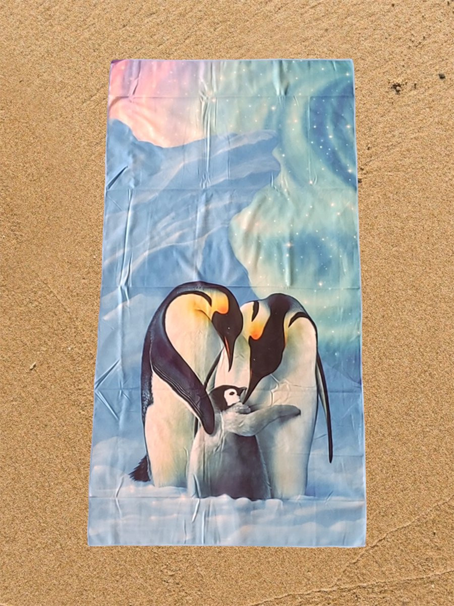 Dear Little One Pinguin Strandlaken B/D: 90 x 180 cm