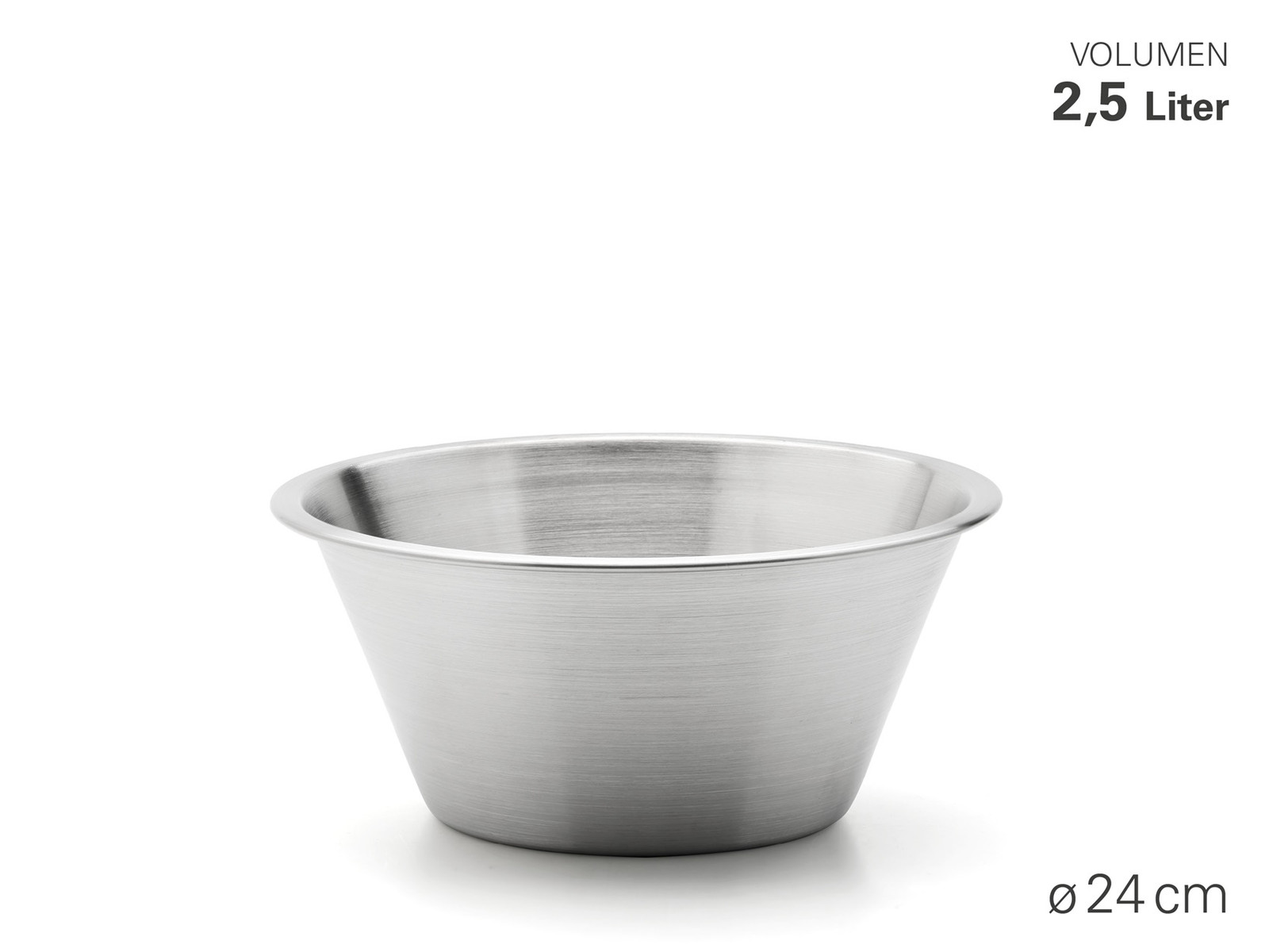 Karl Weis Gastro + Mengkom van Roestvrij Staal, Diameter: 24 cm