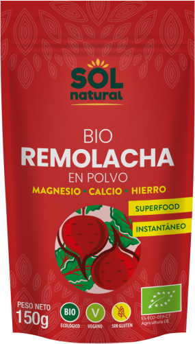 Sol Natural Organic Red Beet Powder 150 gr