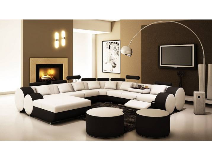 JVmoebel Wohnlandschaft Elegantes Ecksofa aus italienischem Leder mit stilvollen Kissen, Made in Europa