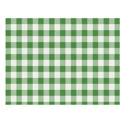 Packung mit 500 einzelnen Tischdecken aus dekoriertem Papier Vichy Grün 28x40,5 Offsetdruck 80gr